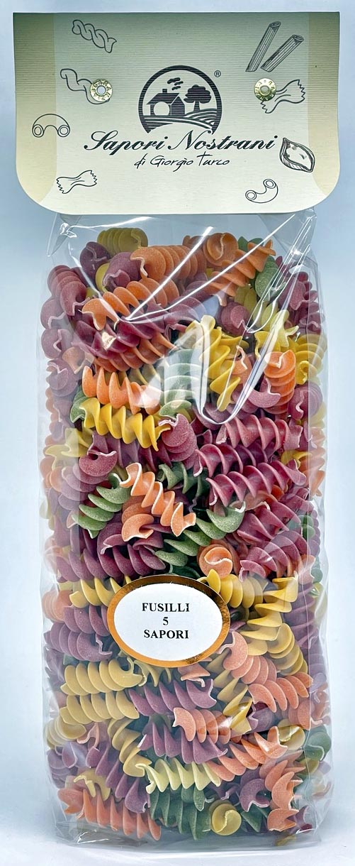 Mixed flavour Fusilli Pasta