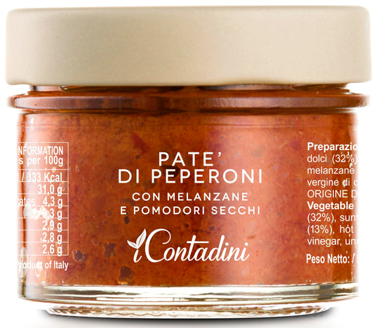 Pepper pate with Aubergine and tomato