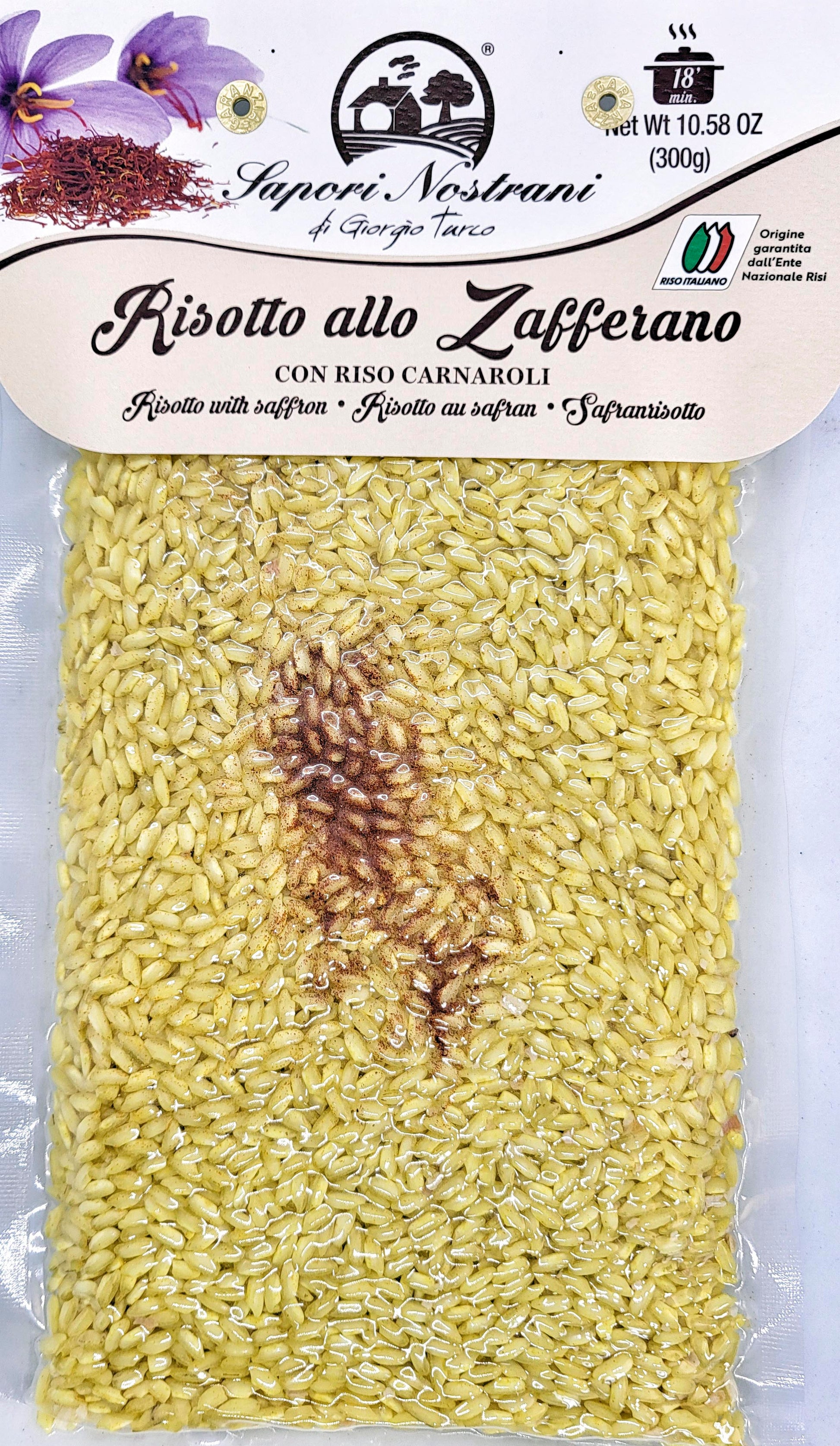 Risotto with saffron rice